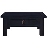 Furnova Klubska mizica svetlo črna kava 68x68x30 cm trden mahagonij, (21915710) | Shoptok.si