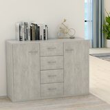 vidaXL Komoda betonsko siva 88x30x65 cm iverna plošča Cene