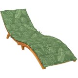  Jastuk za ležaljku s uzorkom lišća od tkanine Oxford Zelena 200 x 60 x 4 cm | shoptok.hr