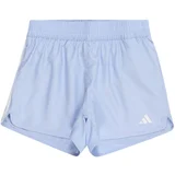 ADIDAS SPORTSWEAR Športne hlače 'Essentials Aeroready 3-Stripes' svetlo modra / srebrna