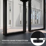  Vrtni namještaj za 4 osobe 1 stol i 2 klupe metalni crni | shoptok.hr