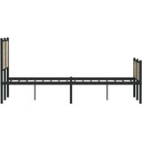 vidaXL Kovinski posteljni okvir z vzglavjem in vznožjem 120x200 cm | Shoptok.si