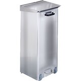  Zbiralnik odpadkov iz nerjavnega jekla za čiste prostore, prostornina 70 l, ŠxVxG 370 x 840 x 420 mm, nerjavno jeklo | Shoptok.si