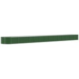  Povišena vrtna gredica od pocinčanog čelika 620x80x36 cm zelena | Eponuda.com