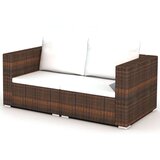  Vrtna sedežna garnitura z blazinami 10-delna poli ratan rjava, (20598119) | Shoptok.si
