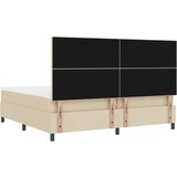  Posteljni okvir z vzmetnico Bež Tkanina 200 x 200 cm, (22067235) | Shoptok.si