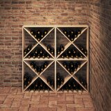  Stalak za vino 4 pcs Prirodna 62 x 25 x 62 cm | shoptok.hr