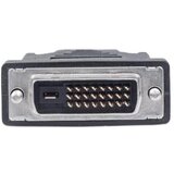 Manhattan HDMI to DVI-D 24+1 Cable, 1.8m, Male to Male, Black, Equivalent to HDMIDVIMM6, Dual Link, Compatible with DVD-D, Lifetime Warranty, Polybag | shoptok.hr