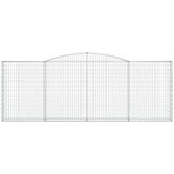  Lučne gabionske košare 2 kom 400x30x140/160cm pocinčano željezo | shoptok.hr