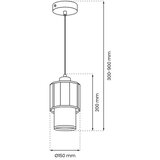  visilica na lanku BLANCO 1xE27/60W/230V bela | Eponuda.com