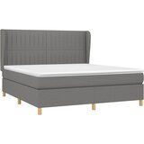  Okvir kreveta s oprugama i madrac svjetlosivi 180x200cm tkanina | shoptok.hr
