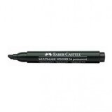 Faber-Castell Faber-Castell: Permanentni marker črn alkoholni flomaster s poševno konico | Shoptok.si