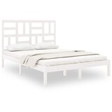 The Living Store Posteljni okvir bel iz trdnega lesa 120x190 cm - Posteljni Okvir, (21524614) | Shoptok.si