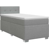  Boxspring krevet s madracem Svjetlosiva 90 x 190 cm Tkanina | shoptok.hr