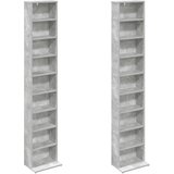 Cd ormar 2 kom. Betonska siva 33 x 23,5 x 175 cm | shoptok.hr