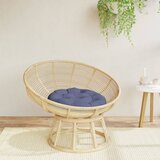  Okrugli jastuk modri Ø 60 x 11 cm od tkanine Oxford | shoptok.hr