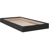vidaXL Okvir za krevet crni 90 x 190 cm od konstruiranog drva | shoptok.hr