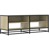 vidaXL TV omarica sonoma hrast 120,5x40x46 cm inženirski les in kovina | Shoptok.si