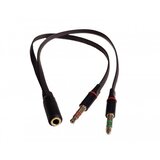 Gembird adapter 3.5mm mikrofon za slušalice i kabl razdelnika ženski do 2x3.5mm muški CCA-418A (95) | ePonuda.com