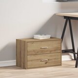 Ormarić s 2 ladice boja hrast 60x31x40 cm konstruirano drvo | shoptok.hr