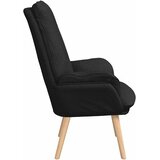  Fotelja Crna 69 x 74 x 93 cm Tkanina i šperploča | shoptok.hr
