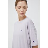Champion Bombažna kratka majica vijolična barva | Shoptok.si