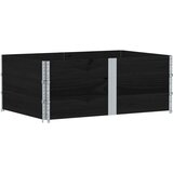  Vrtna sadilica crna 150x100 cm od masivne borovine | shoptok.hr