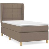  s oprugama i madracem smeđesivi 90x190 cm od tkanine | shoptok.hr