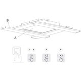  Trio - LED prigušiva stropna svetiljka BELFAST LED/18W/230V + LED/14W | Eponuda.com