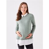 LC Waikiki Long Sleeve Shirt Collar Plain Maternity T-Shirt Cene