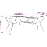  5-dijelni vrtni blagovaonski set sivo-crni | shoptok.hr
