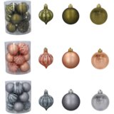Molarem Home Set od 12 kuglica za božićno drvce – 6 cm, siva | shoptok.hr