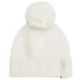 Calvin Klein Kapa Label Define Rib Beanie W/Pompom K60K611606 Écru