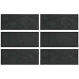  Kamen za hodanje 6 pcs Crna 60 5 x 25 x 2 cm Guma - Crna | shoptok.hr