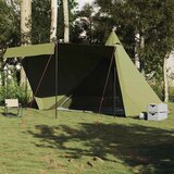 vidaXL Družinski šotor tipi za 6 oseb olivno zelen vodoodporen | Shoptok.si
