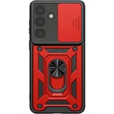 Oem Mayaxess, Prstanasti etui za Galaxy S26 z drsnim pokrovčkom kamere antišok, Rdeča, (5000274892) | Shoptok.si