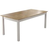Hanah home FRN-20082 WoodenWhite Dining Table | ePonuda.com
