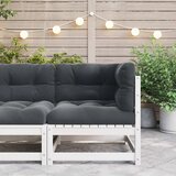  Kutna vrtna sofa s antracit jastucima od masivne borovine | shoptok.hr