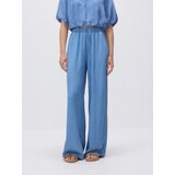 Reserved Wide leg traperice od liocela - plava | shoptok.hr