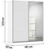 home24 OMARA Z DRSNIMI VRATI, bela | Shoptok.si