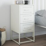 Furnova Nočna omarica bela 36x39x78 cm jeklo, (21926603) | Shoptok.si