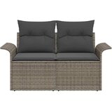  Vrtni kauč s jastukom Siva 141 x 62 x 69cm poliratan | shoptok.hr