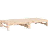  Izvlečna dnevna postelja 2x(90x190) cm trdna borovina, (20724528) | Shoptok.si