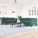  2-dijelni set sofa tamnozeleni baršunasti | Eponuda.ba