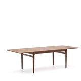 Kave Home Proširiv blagovaonski stol s dodatnom pločom u dekoru oraha 100x200 cm Elan – | shoptok.hr