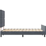 vidaXL Postelja Temno Siva 120x200 cm Velvet | Shoptok.si