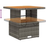  Vrtni stol sivi 80 x 80 x 71 cm od poliratana i bagremovog drva | shoptok.hr