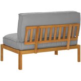  Set sofe s jastukom Siva 120 x 92 x 69 cm Čvrsto drvo akacije | Eponuda.com