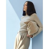 Sinsay Wide leg hlače s mje&amp;scaron;avinom viskoze Slike