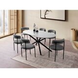 Hanah home Trpezarijski sto Aura-3013, 180x90x79 cm, Svijetlosiva | Eponuda.ba
